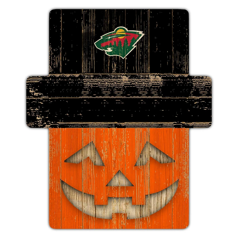 Minnesota Wild 12" x 12" Jack-O-Lantern Display