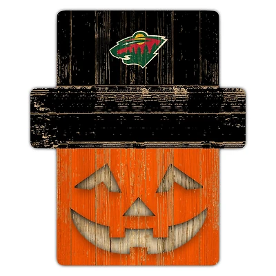 Minnesota Wild 12" x 12" Jack-O-Lantern Display