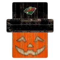 Minnesota Wild 12" x 12" Jack-O-Lantern Display
