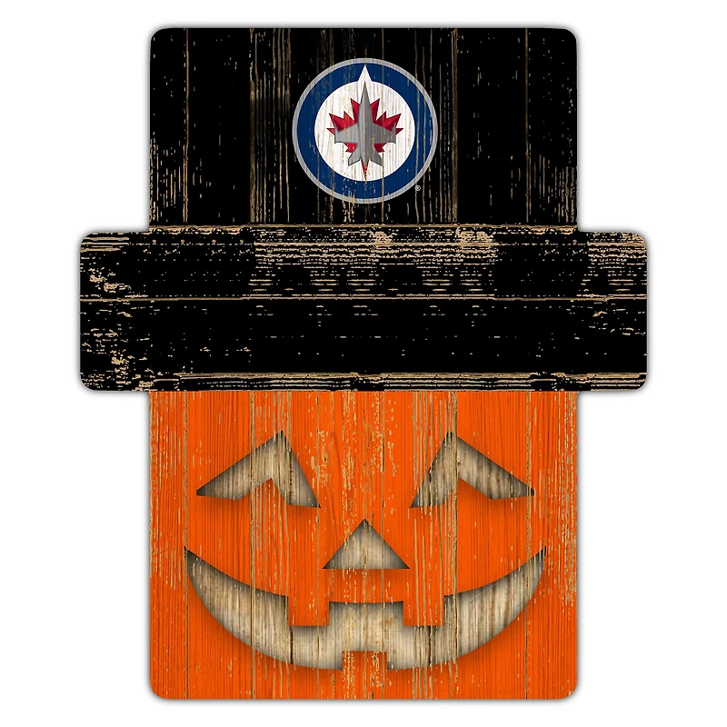 Winnipeg Jets 12" x 12" Jack-O-Lantern Display