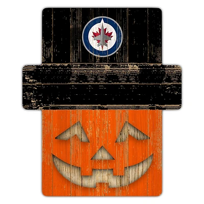 Winnipeg Jets 12" x 12" Jack-O-Lantern Display