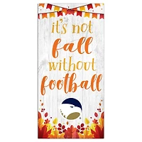 White Georgia Southern Eagles 6'' x 12'' Not Fall Without Football Sign