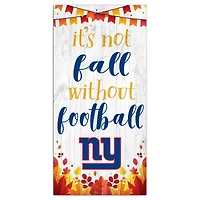 New York Giants 6'' x 12'' Not Fall Without Football Sign