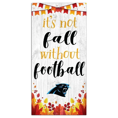 Carolina Panthers 6'' x 12'' Not Fall Without Football Sign