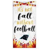 Carolina Panthers 6'' x 12'' Not Fall Without Football Sign