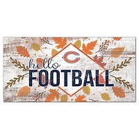 Chicago Bears 6'' x 12'' Hello Football Wall Art