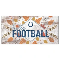 Indianapolis Colts 6'' x 12'' Hello Football Wall Art