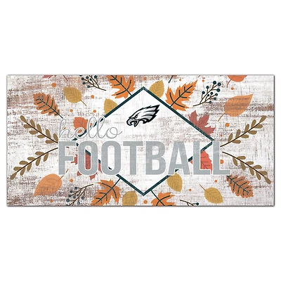Philadelphia Eagles 6'' x 12'' Hello Football Wall Art