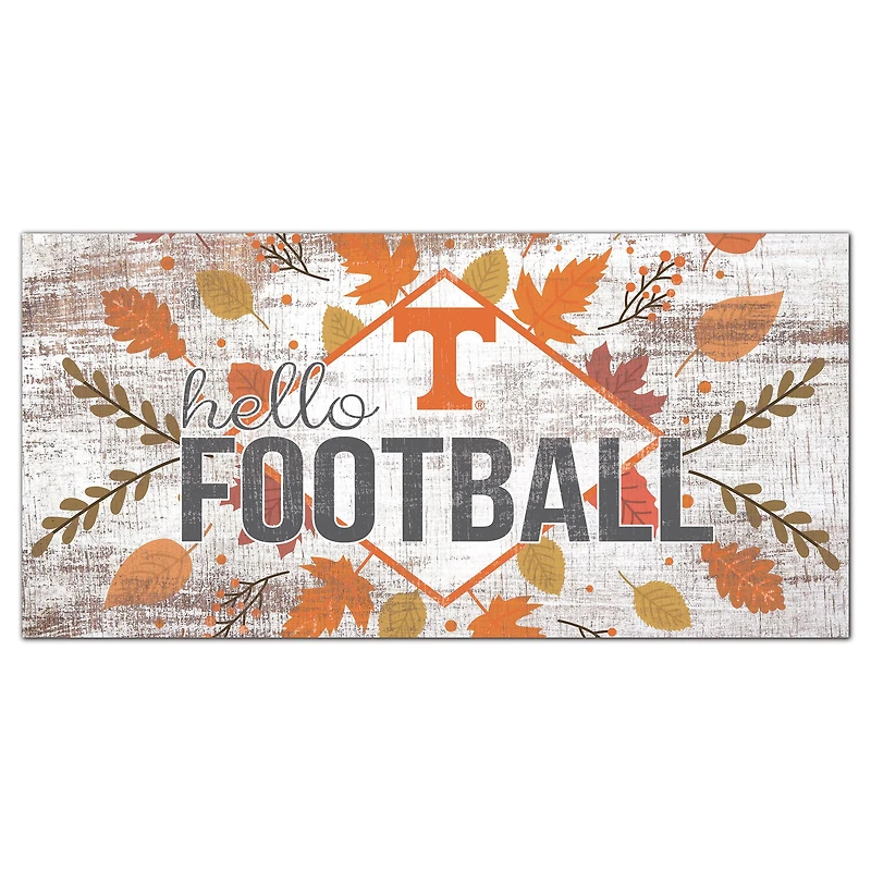 Tennessee Volunteers 6'' x 12'' Hello Football Wall Art