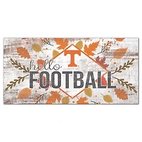 Tennessee Volunteers 6'' x 12'' Hello Football Wall Art