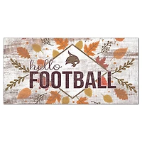 Texas State Bobcats 6'' x 12'' Hello Football Wall Art