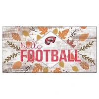 Western Kentucky Hilltoppers 6'' x 12'' Hello Football Wall Art