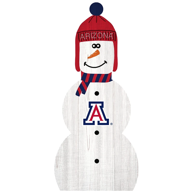 Arizona Wildcats 31'' Snowman Leaner