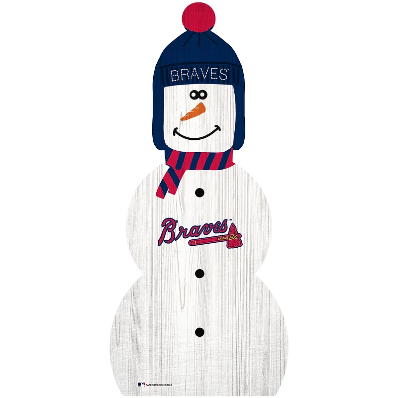 Atlanta Braves 31'' Snowman Leaner