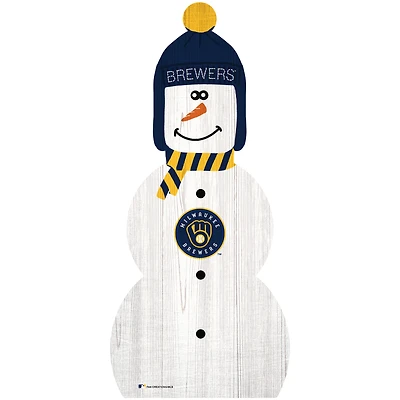 Milwaukee Brewers 31'' Snowman Leaner