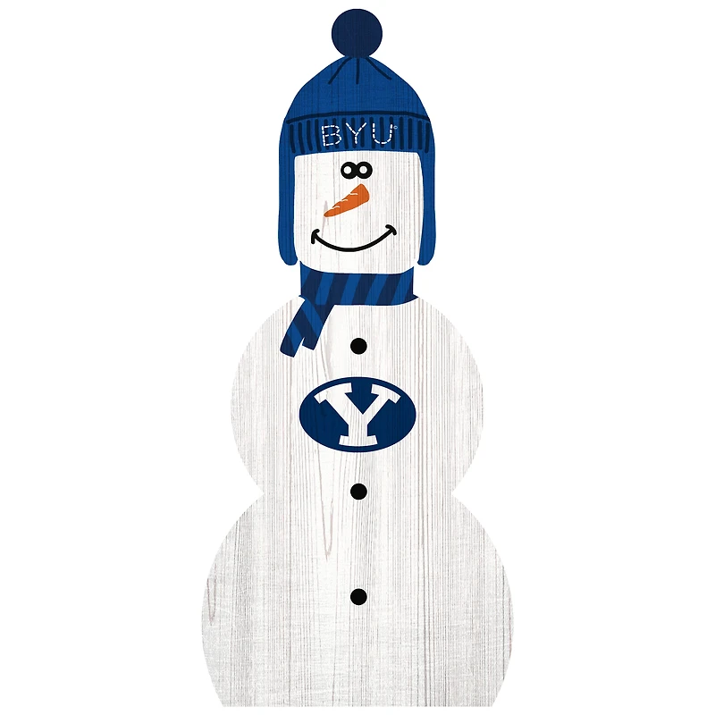 BYU Cougars 31'' Snowman Leaner