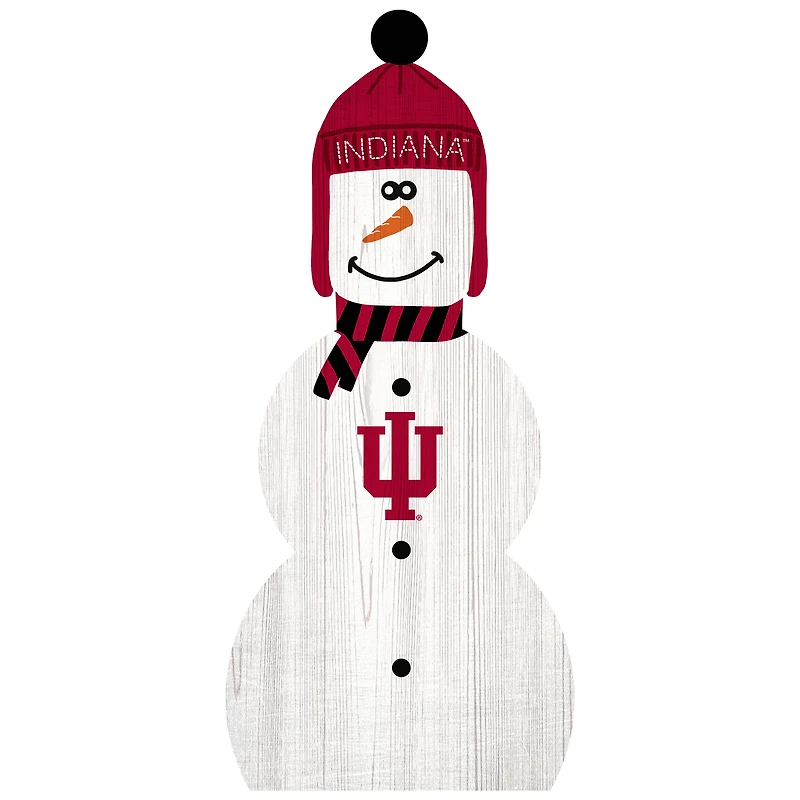 Indiana Hoosiers 31'' Snowman Leaner