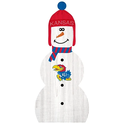 Kansas Jayhawks 31'' Snowman Leaner
