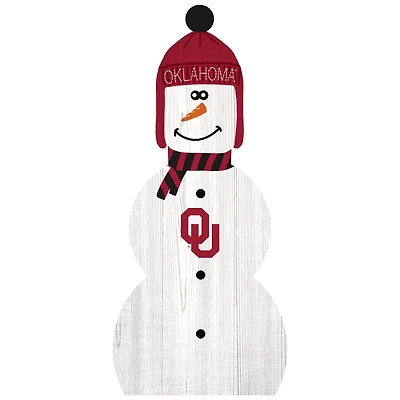 Oklahoma Sooners 31'' Snowman Leaner
