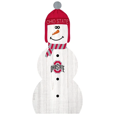 Ohio State Buckeyes 31'' Snowman Leaner