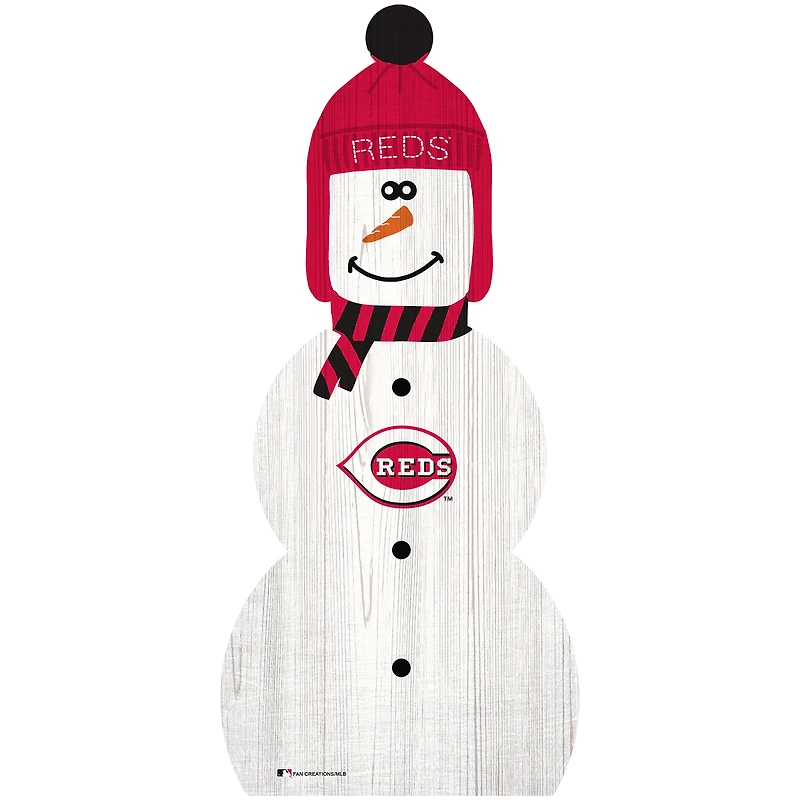 Cincinnati Reds 31'' Snowman Leaner