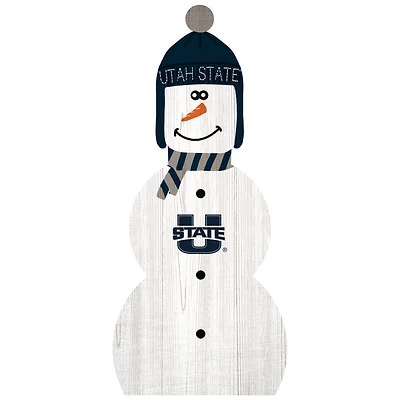 Utah State Aggies 31'' Snowman Leaner
