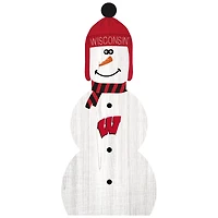 Wisconsin Badgers 31'' Snowman Leaner
