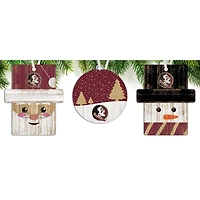 Florida State Seminoles 3-Pack Ornament Set