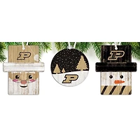 Purdue Boilermakers 3-Pack Ornament Set