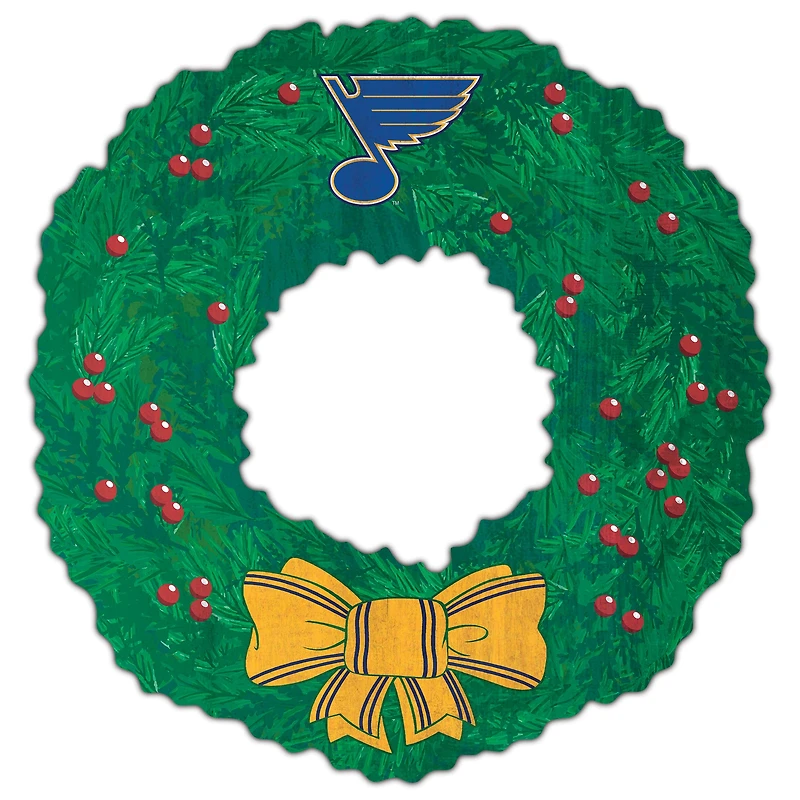 St. Louis Blues 16'' Team Wreath Sign