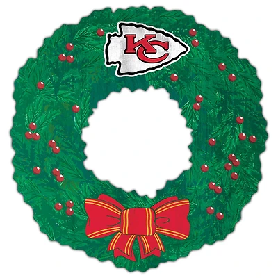 Kansas City Chiefs 16'' Team Wreath Sign