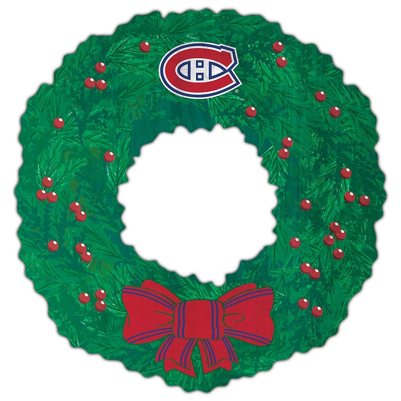 Montreal Canadiens 16'' Team Wreath Sign