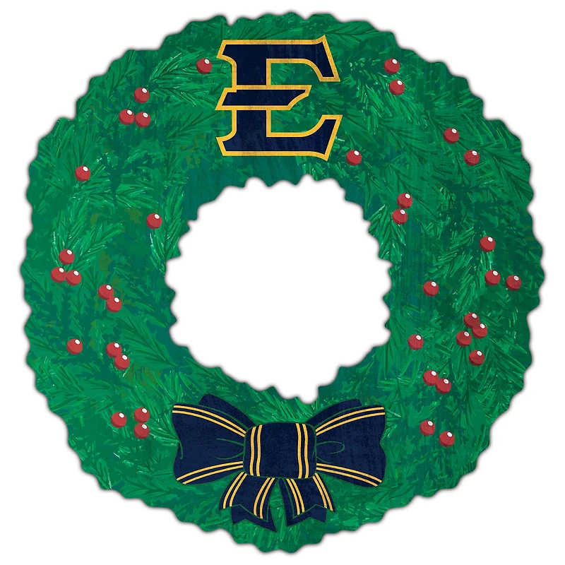 ETSU Buccaneers 16'' Team Wreath Sign
