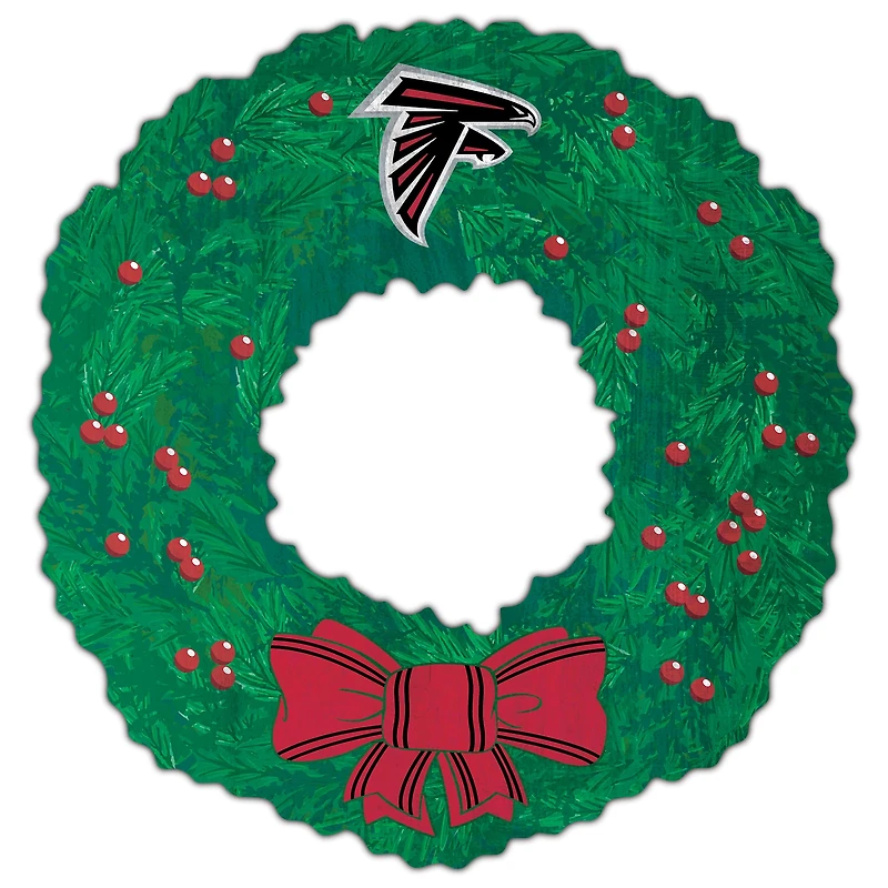 Atlanta Falcons 16'' Team Wreath Sign