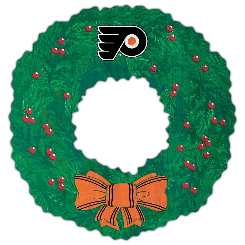 Philadelphia Flyers 16'' Team Wreath Sign
