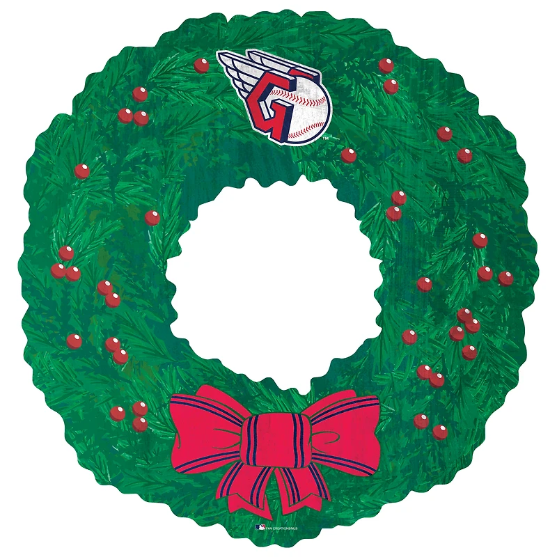 Cleveland Guardians 16'' Team Wreath Sign