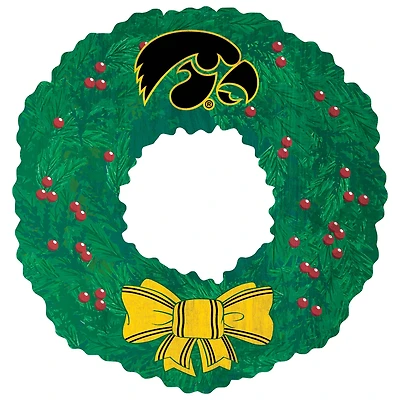 Iowa Hawkeyes 16'' Team Wreath Sign
