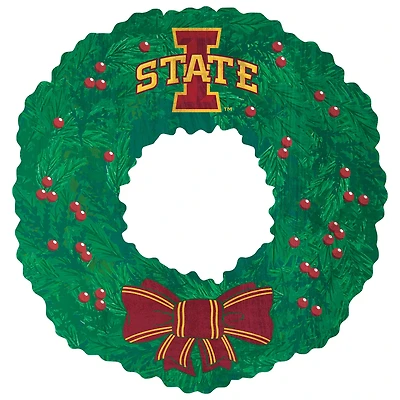 Iowa State Cyclones 16'' Team Wreath Sign
