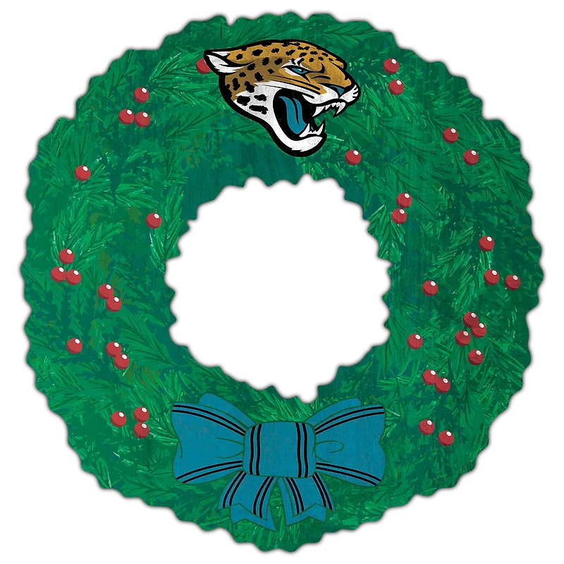 Jacksonville Jaguars 16'' Team Wreath Sign