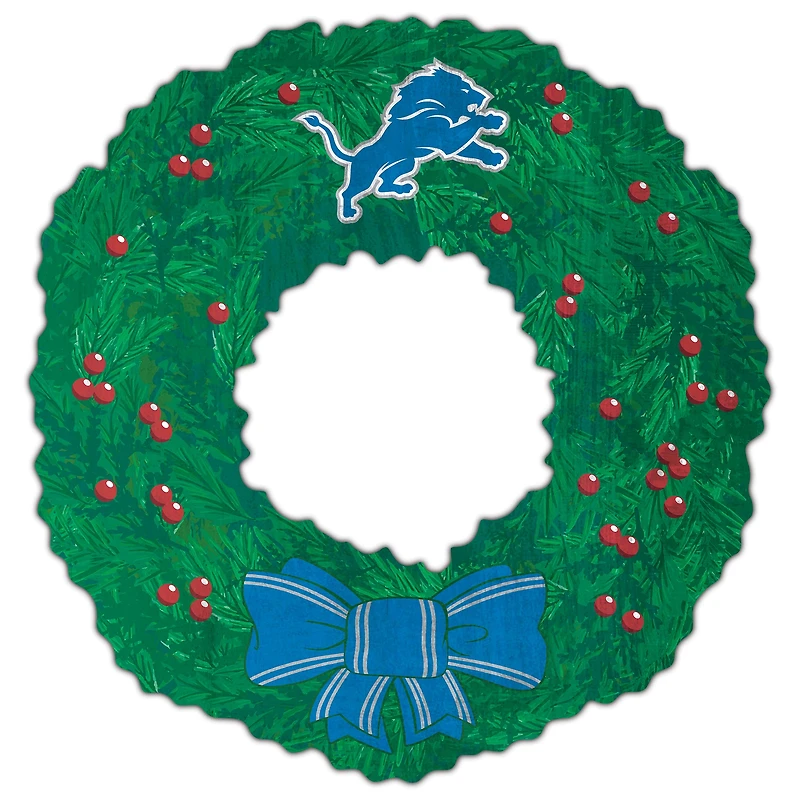 Detroit Lions 16'' Team Wreath Sign