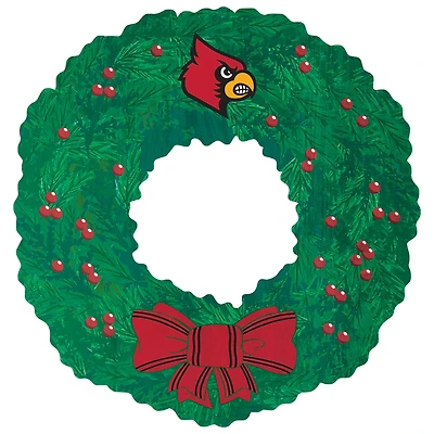 Louisville Cardinals 16'' Team Wreath Sign