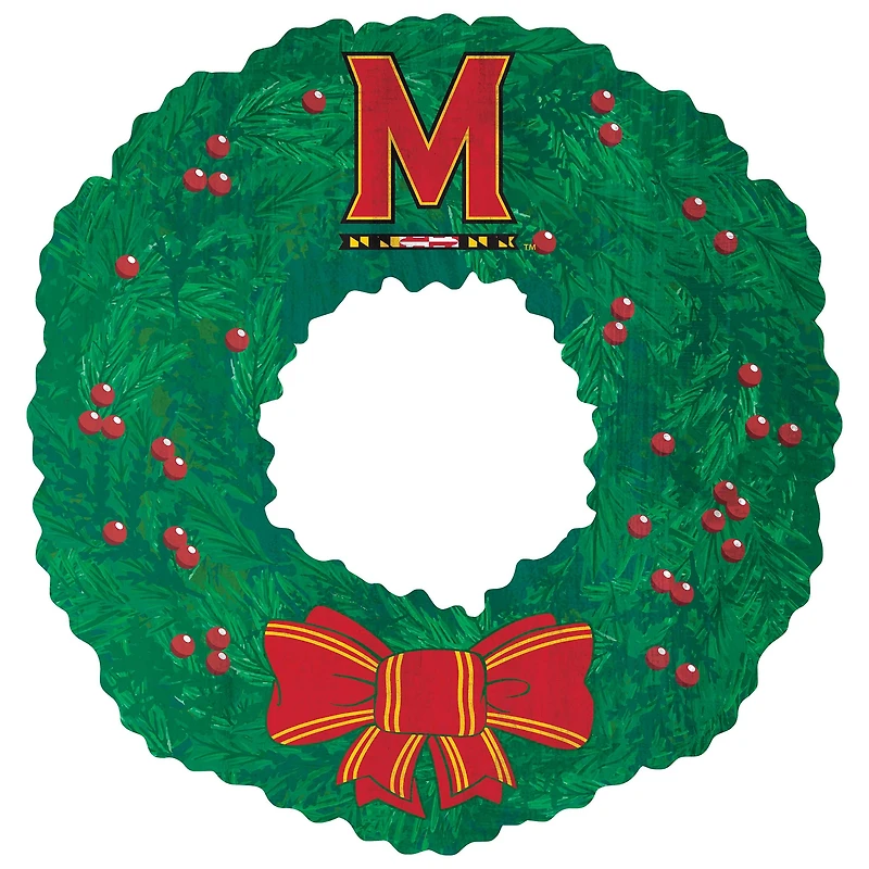 Maryland Terrapins 16'' Team Wreath Sign