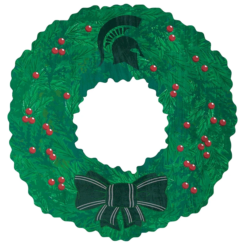 Michigan State Spartans 16'' Team Wreath Sign