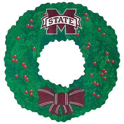 Mississippi State Bulldogs 16'' Team Wreath Sign