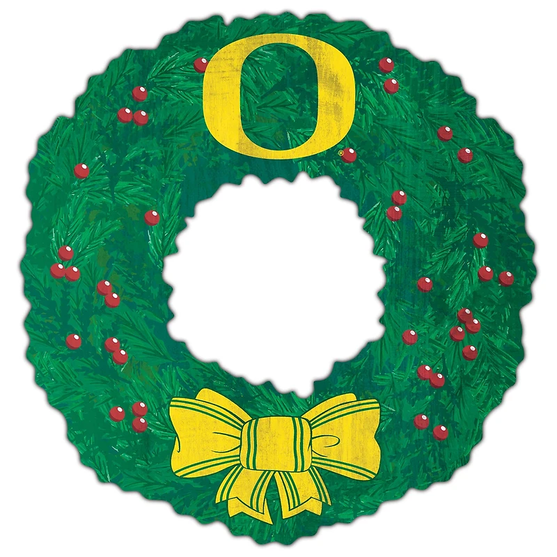 Oregon Ducks 16'' Team Wreath Sign