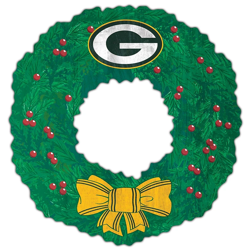 Green Bay Packers 16'' Team Wreath Sign