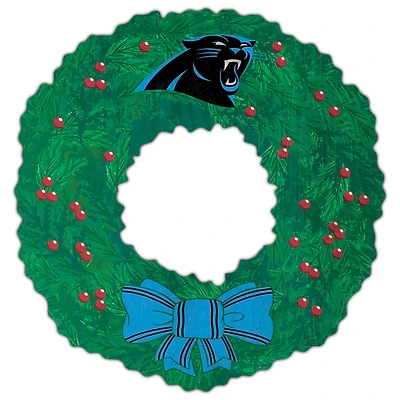 Carolina Panthers 16'' Team Wreath Sign