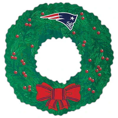 New England Patriots 16'' Team Wreath Sign