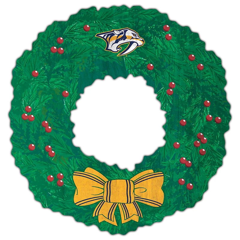 Nashville Predators 16'' Team Wreath Sign