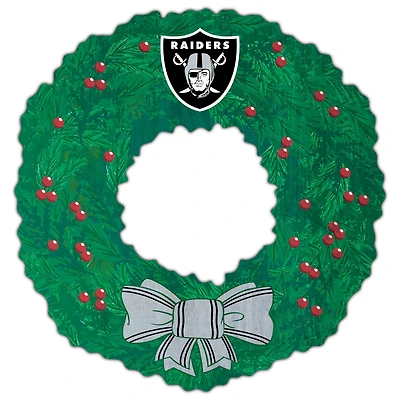 Las Vegas Raiders 16'' Team Wreath Sign